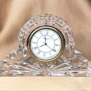 Waterford Crystal Small Cottage Clock Paperweight